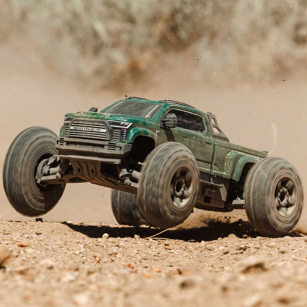 Arrma Big Rock Crew Cab V4 4X4 223S BLX RC Monster Truck (Green) ARA4312V4T2