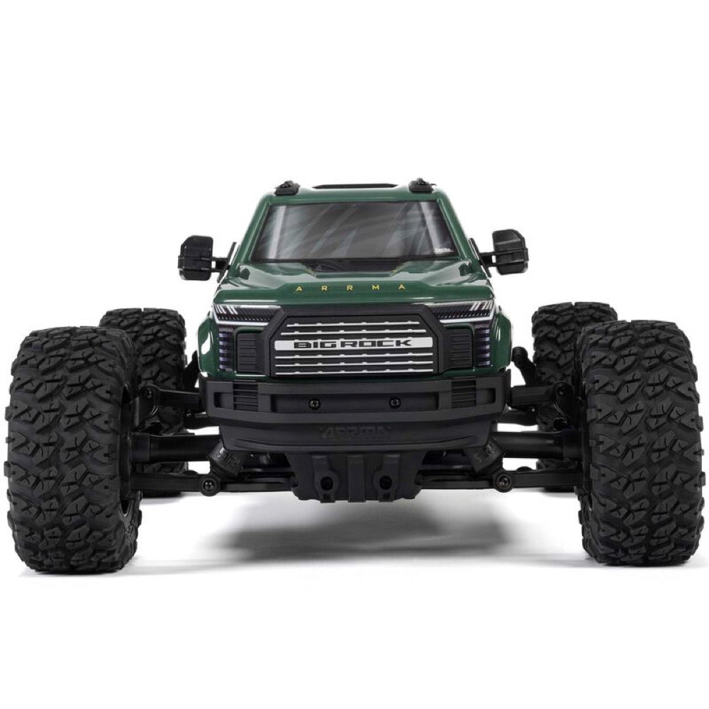 Arrma Big Rock Crew Cab V4 4X4 223S BLX RC Monster Truck (Green) ARA4312V4T2