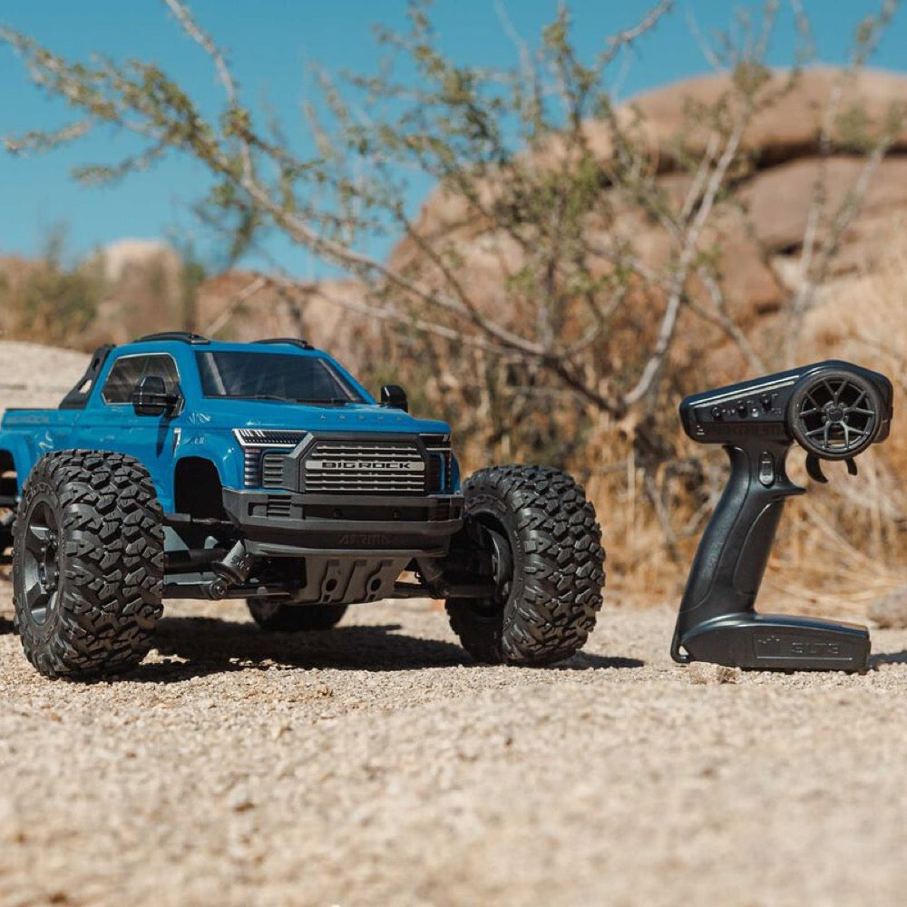 Arrma Big Rock Crew Cab V4 4X4 223S BLX RC Monster Truck (Blue) ARA4312V4T3