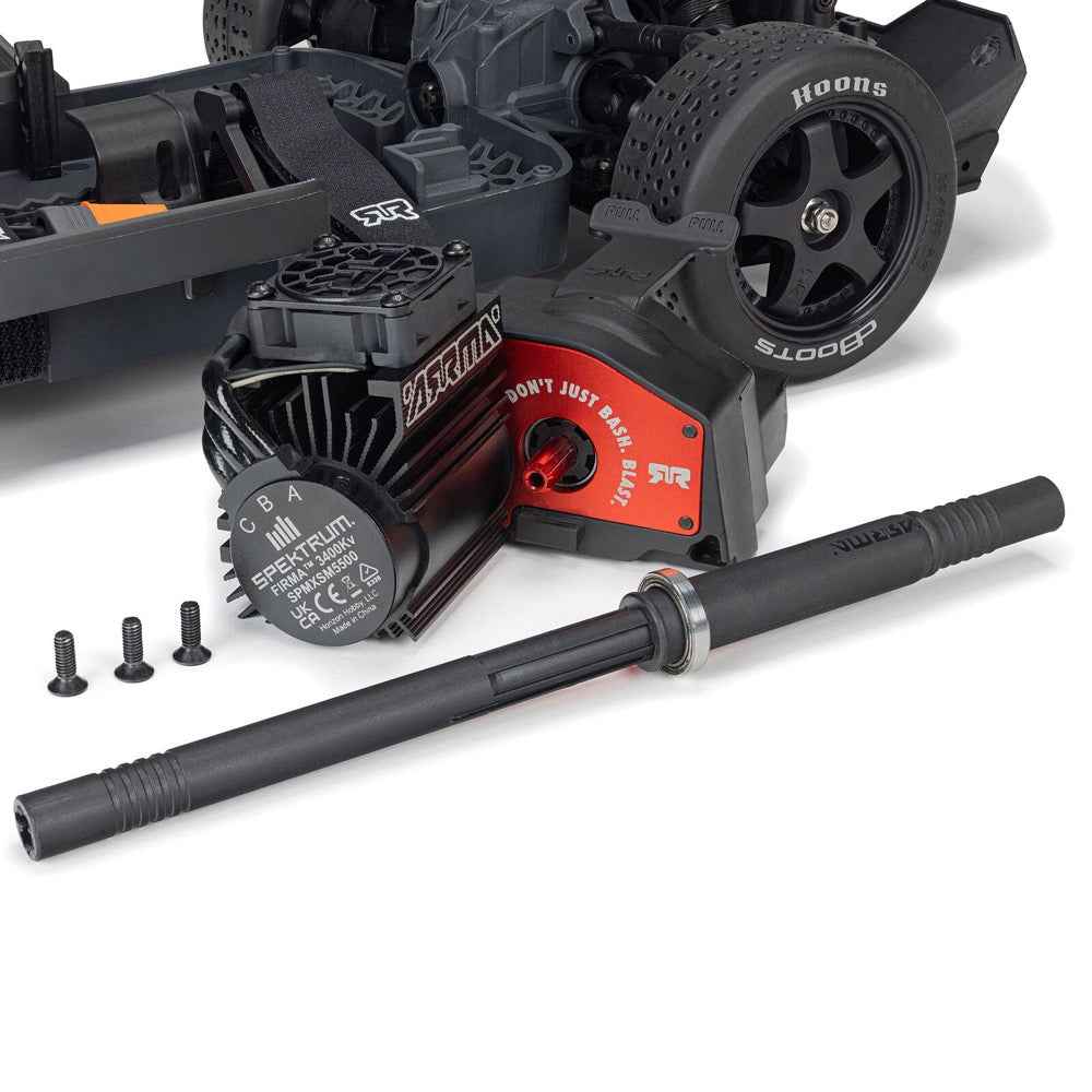Arrma 1/8 Infraction 223S BLX DSC 4x4 RC Car (Black/Red) ARA4315V4T2