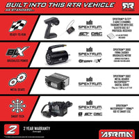 Arrma 1/8 Infraction 223S BLX DSC 4x4 RC Car (Black/Red) ARA4315V4T2