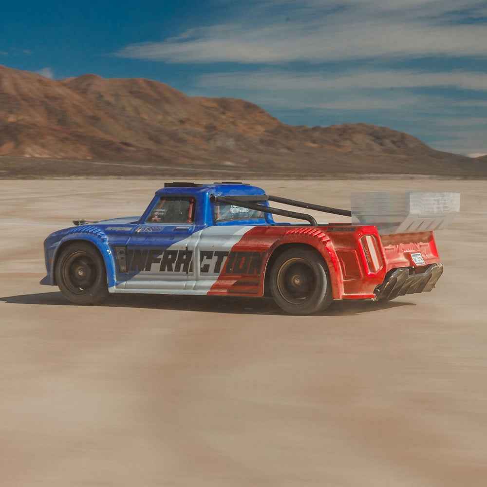 Arrma 1/8 Infraction 223S BLX DSC 4x4 RC Car (Blue/Red) ARA4315V4T1