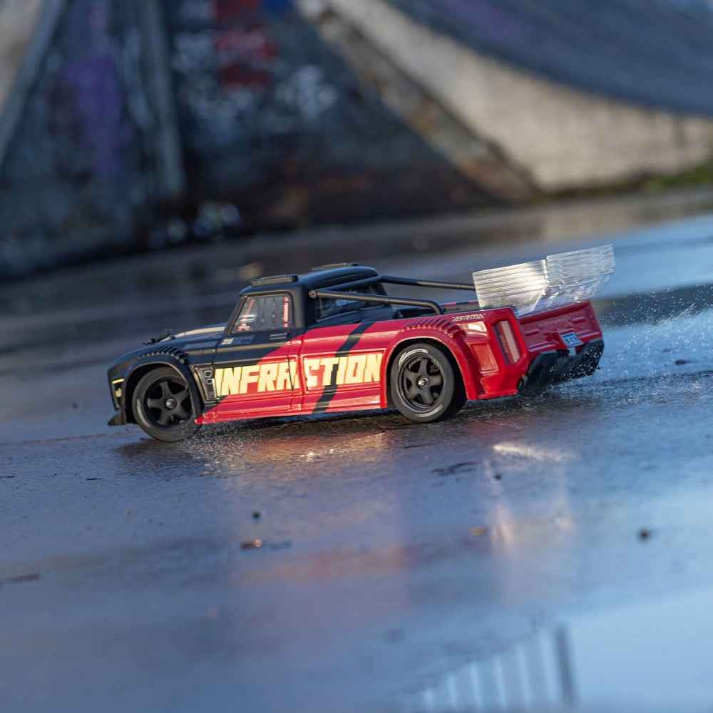 Arrma 1/8 Infraction 223S BLX DSC 4x4 RC Car (Black/Red) ARA4315V4T2