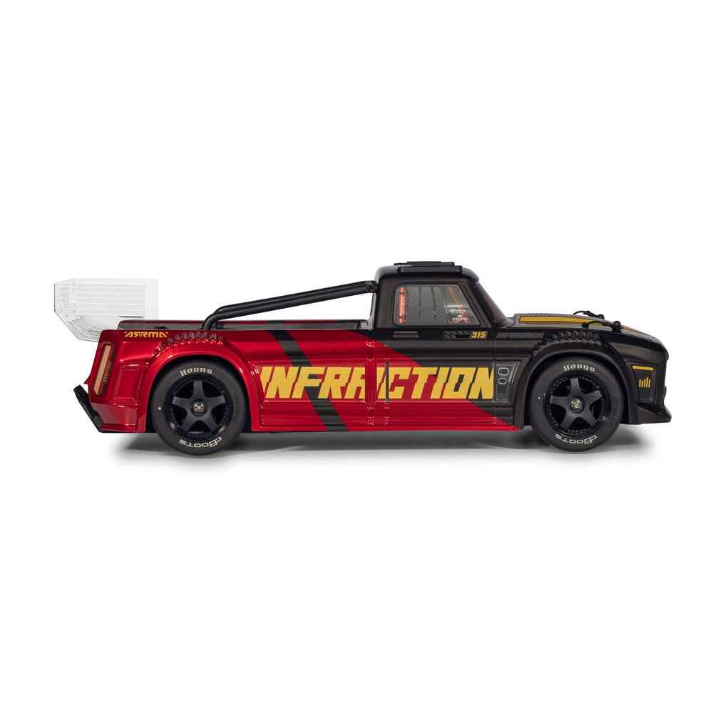 Arrma 1/8 Infraction 223S BLX DSC 4x4 RC Car (Black/Red) ARA4315V4T2