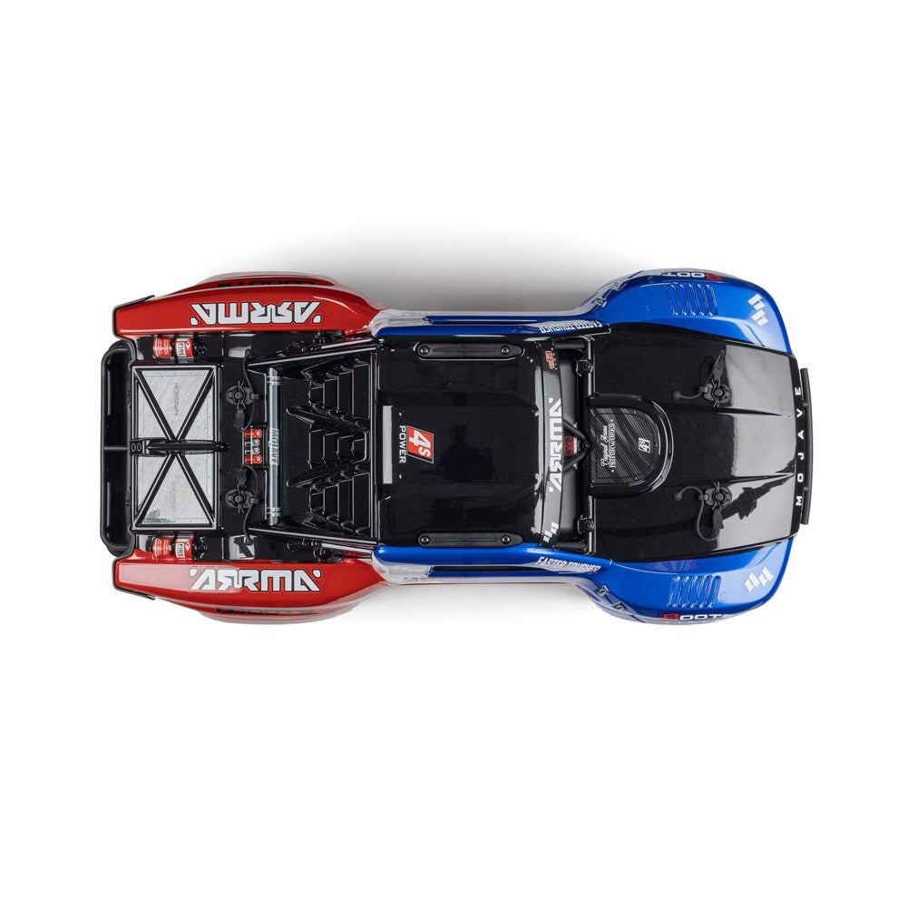 Arrma 1/8 Mojave 4X4 BLX 4S Desert Truck (Blue/Red) ARA4404T2