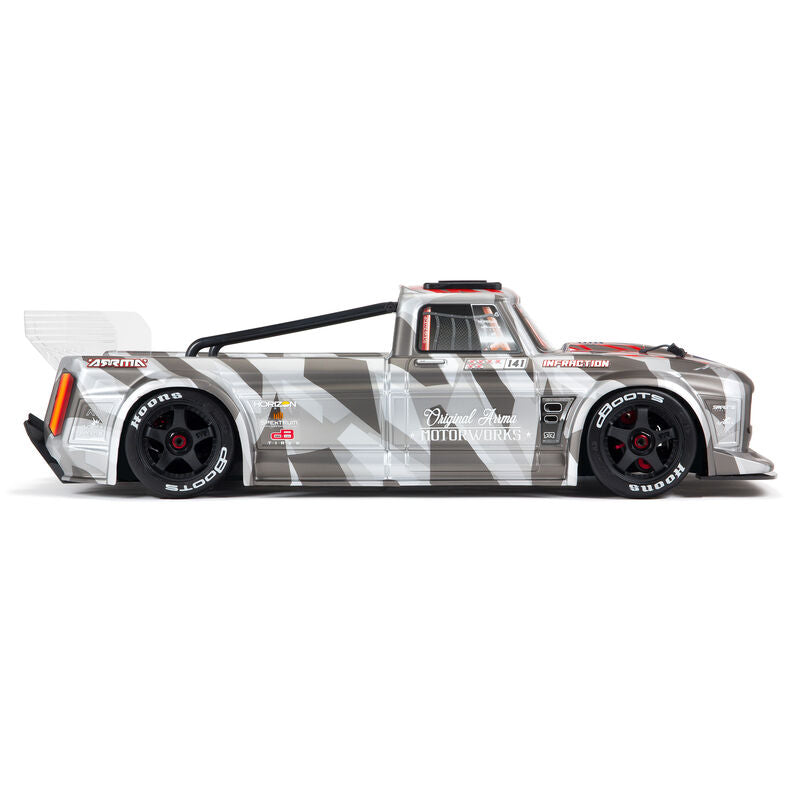 ARRMA ARA7615V2T2 1/7 Infraction V2 6S BLX Street Basher RC Car Silver