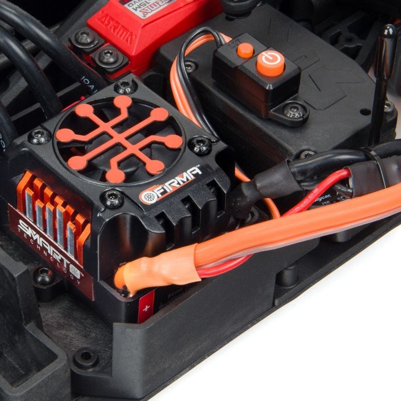 Arrma 1/7 Felony 6S BLX Street Bash All-Road Muscle RC Car Orange ARA7617V2T2
