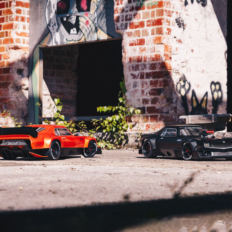 Arrma 1/7 Felony 6S BLX Street Bash All-Road Muscle RC Car Orange ARA7617V2T2
