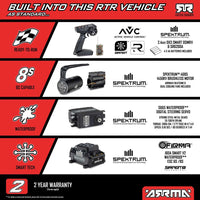 Arrma Limitless 120 8S BLX 4X4 Speed Machine with AVC White/Blue ARA7816T2