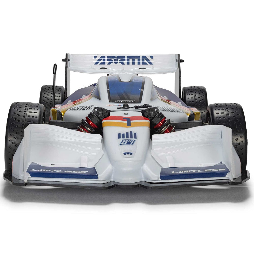 Arrma Limitless 120 8S BLX 4X4 Speed Machine with AVC White/Blue ARA7816T2