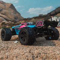 Arrma Kraton 6S BLX 4X4 1/8 Speed Monster Truck RTR Pink/Blue ARA8608V6T2