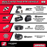 Arrma 1/8 Kraton 6S EXB 4X4 RC Truck (Black) ARA8708V6T1