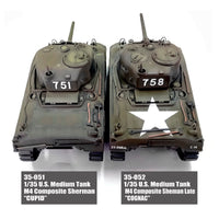Asuka 1/35 U.S. Medium Tank M4 Composite Sherman Late Cognac