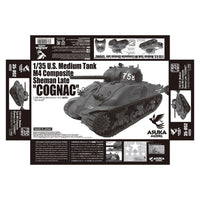 Asuka 1/35 U.S. Medium Tank M4 Composite Sherman Late Cognac