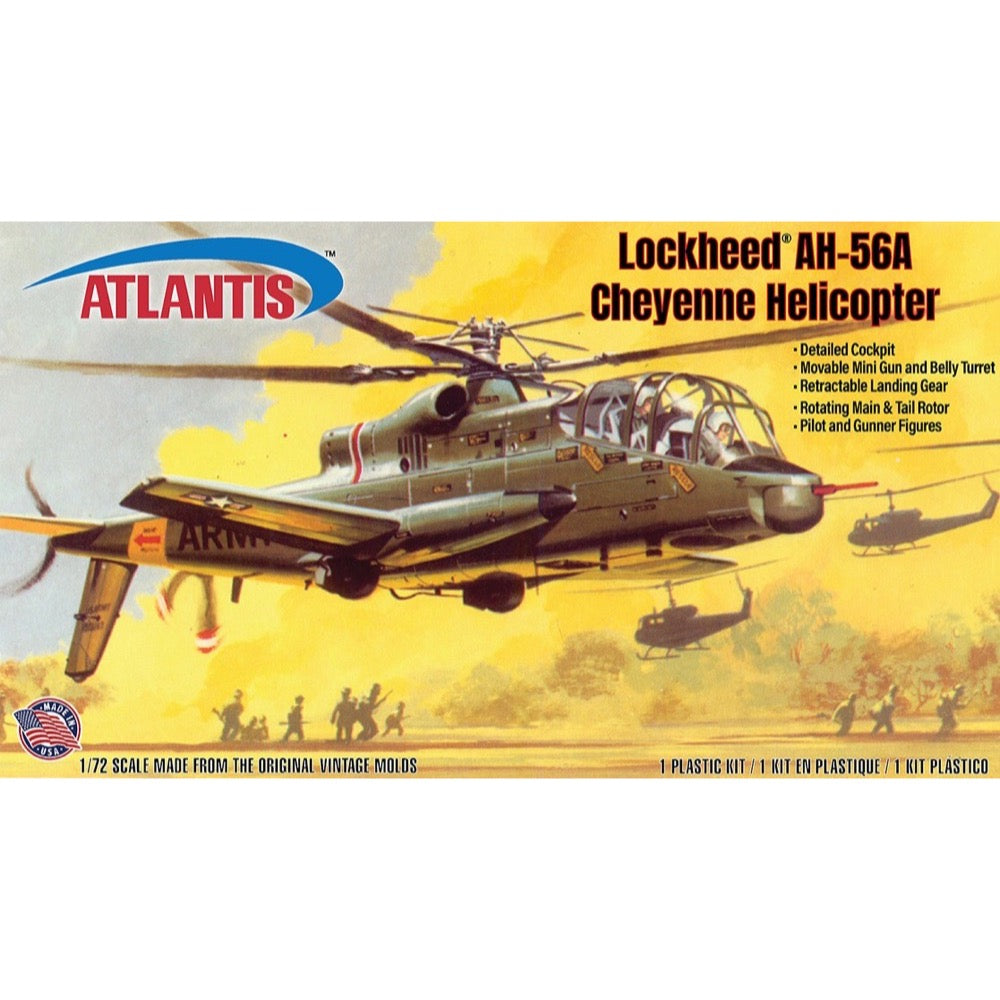 Atlantis 1/72 Lockheed AH-56A Cheyenne Helicopter Model Kit