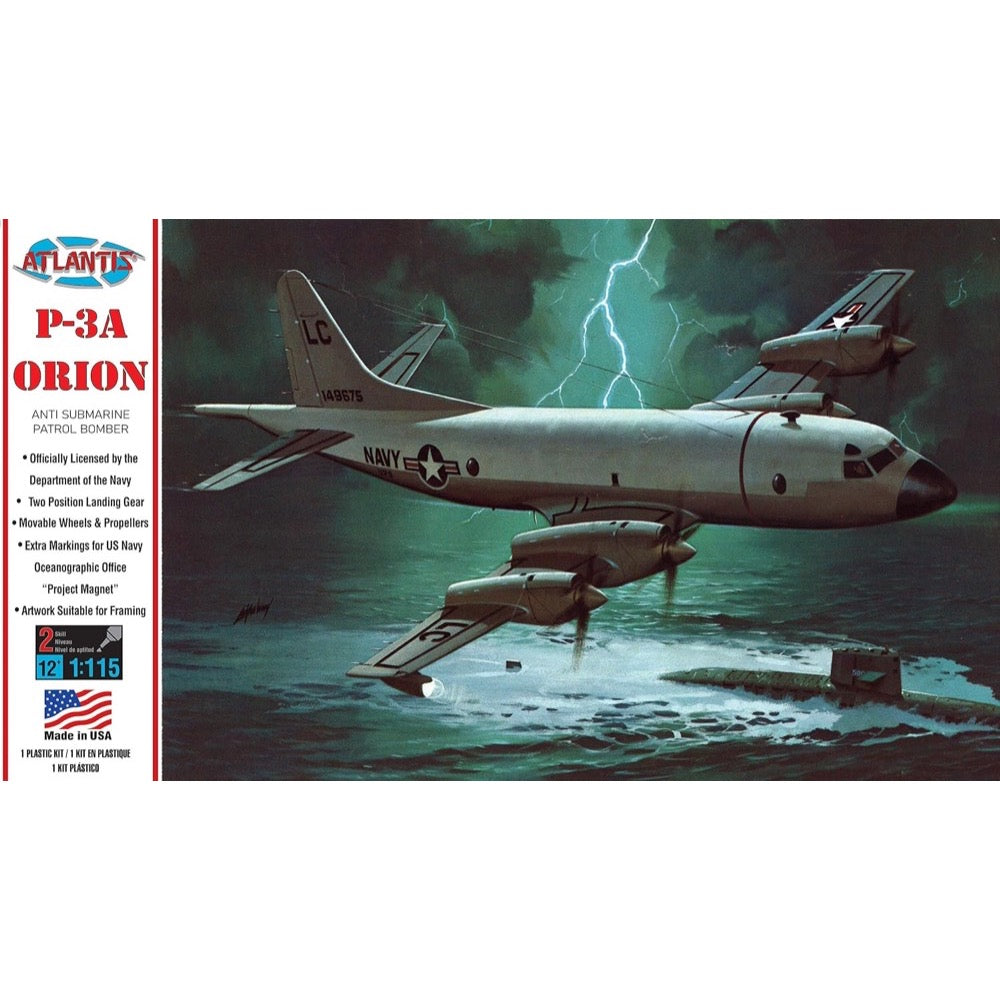 Atlantis 1/115 US Navy P-3A Orion Model Kit