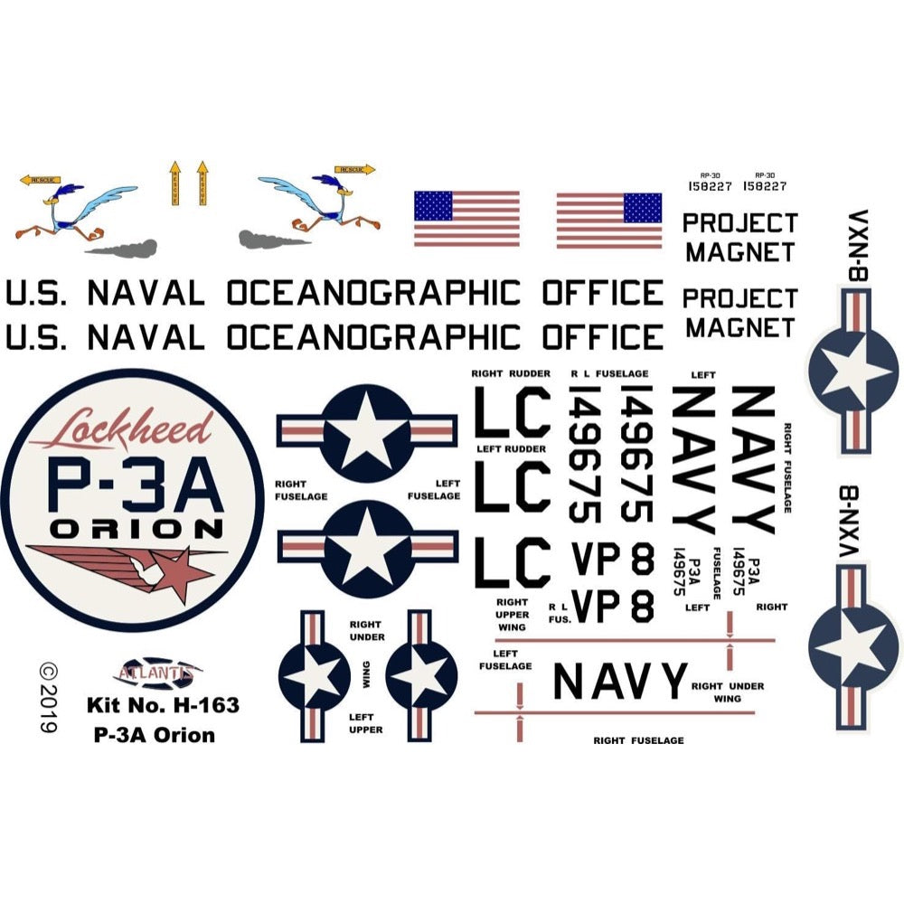 Atlantis 1/115 US Navy P-3A Orion Model Kit
