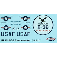 Atlantis 1/184 B-36 Prop Jet Peacemaker with Swivel Stand Model Kit