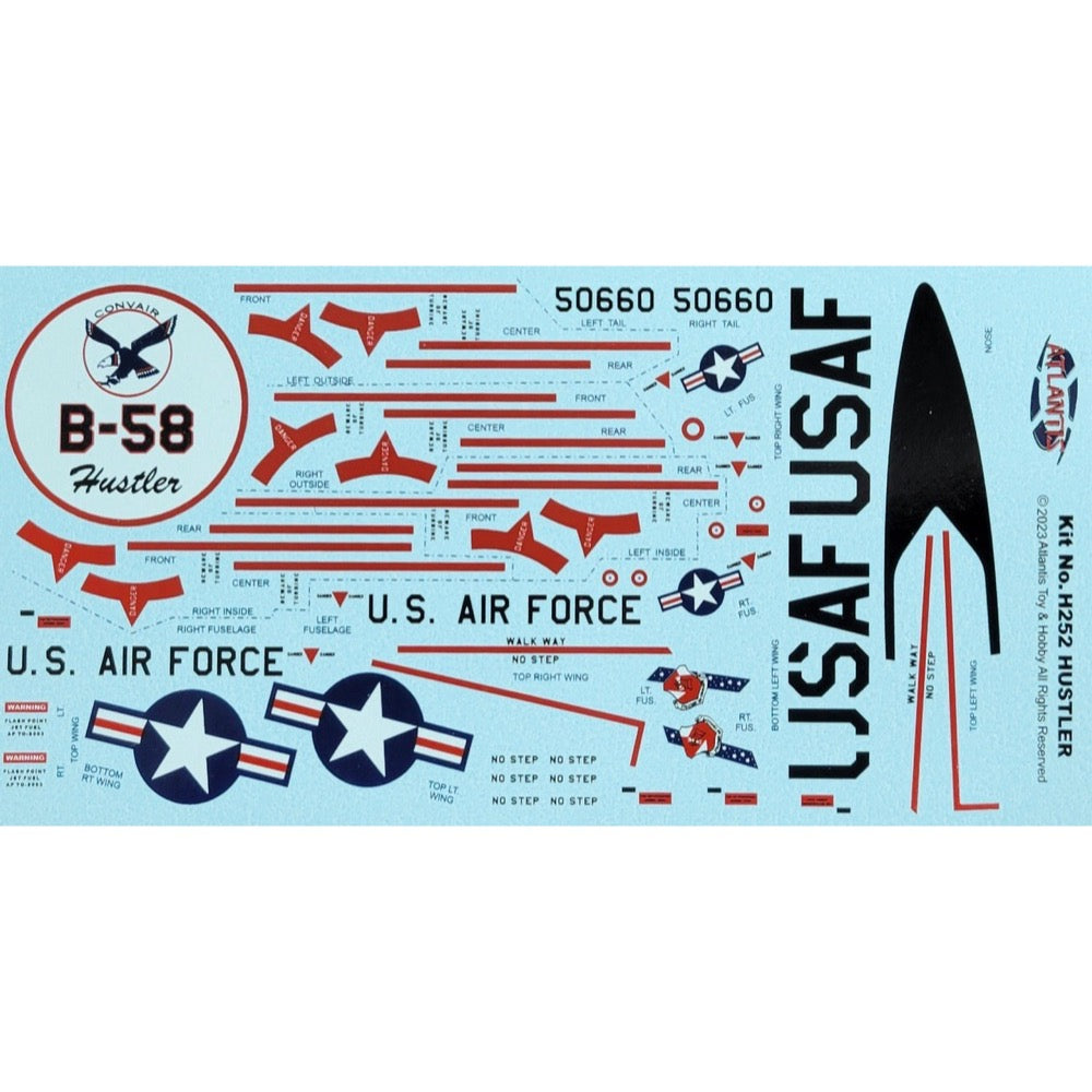 Atlantis 1/91 Convair B-58 Hustler Model Kit