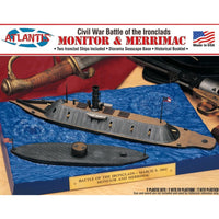 Atlantis Monitor and Merrimack Civil War Set Model Kit