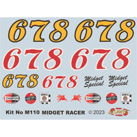 Atlantis 1/20 Midget Racer Model Kit