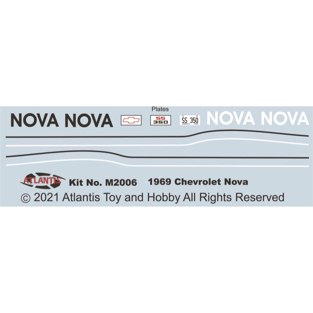 Atlantis 1/32 1969 Chevy Nova SS Route 32 Model Kit