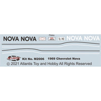 Atlantis 1/32 1969 Chevy Nova SS Route 32 Model Kit