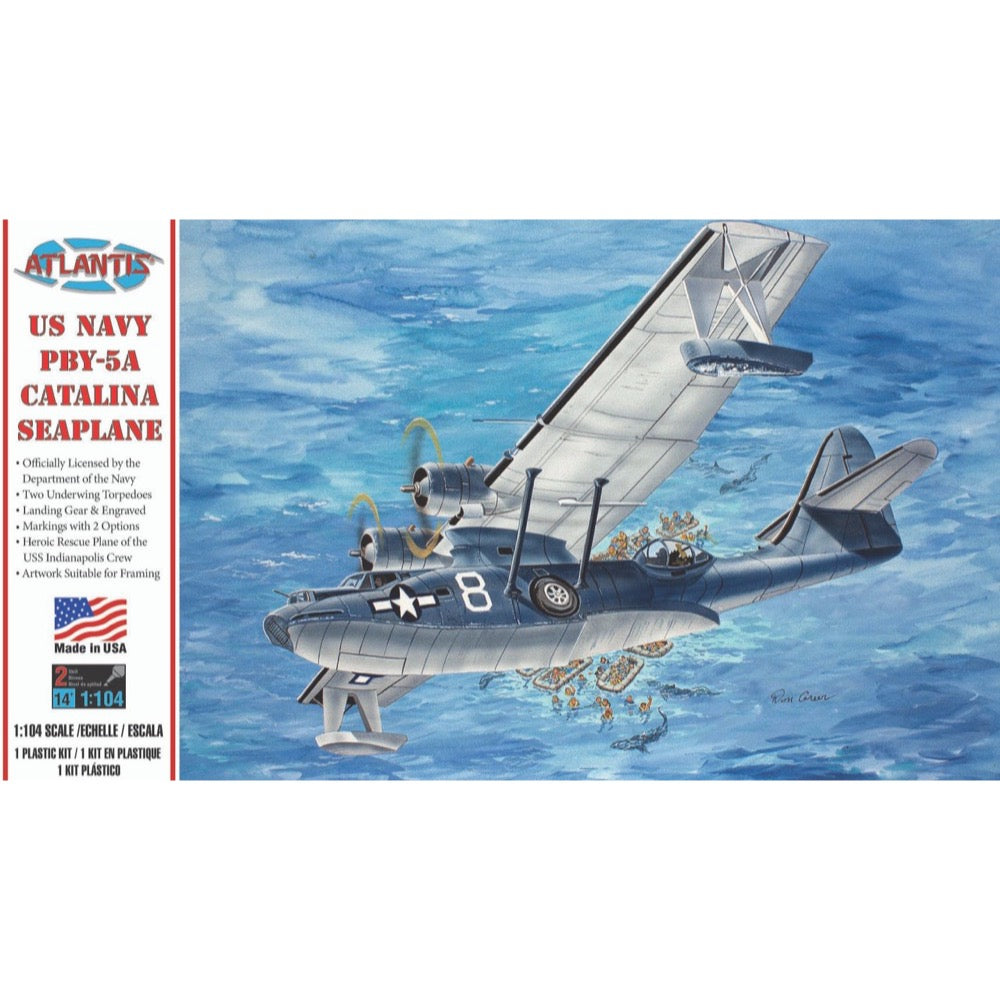 Atlantis 1/104 PBY-5A Catalina US Navy Seaplane Model Kit