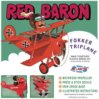 Atlantis Red Baron Fokker Triplane Snap Model Kit