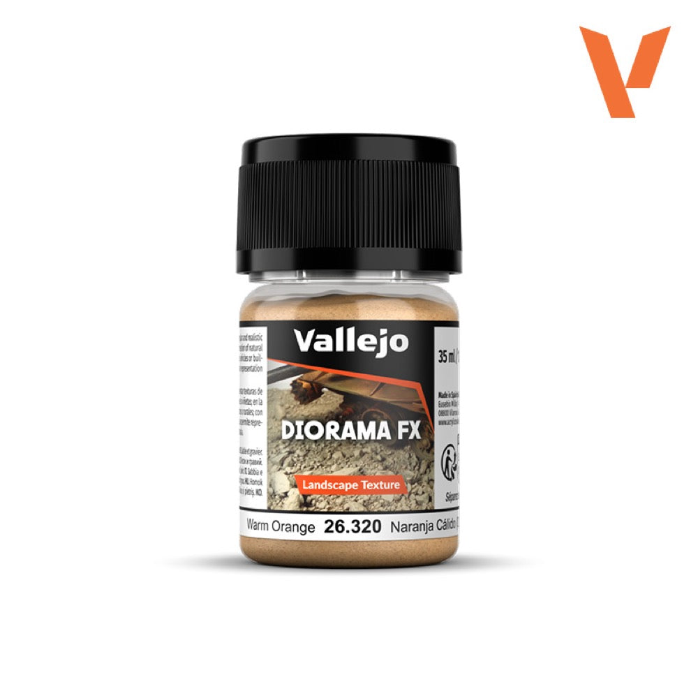 Vallejo 26320 Diorama FX Landscape Textures Warm Orange 35ml 0.1-1mm