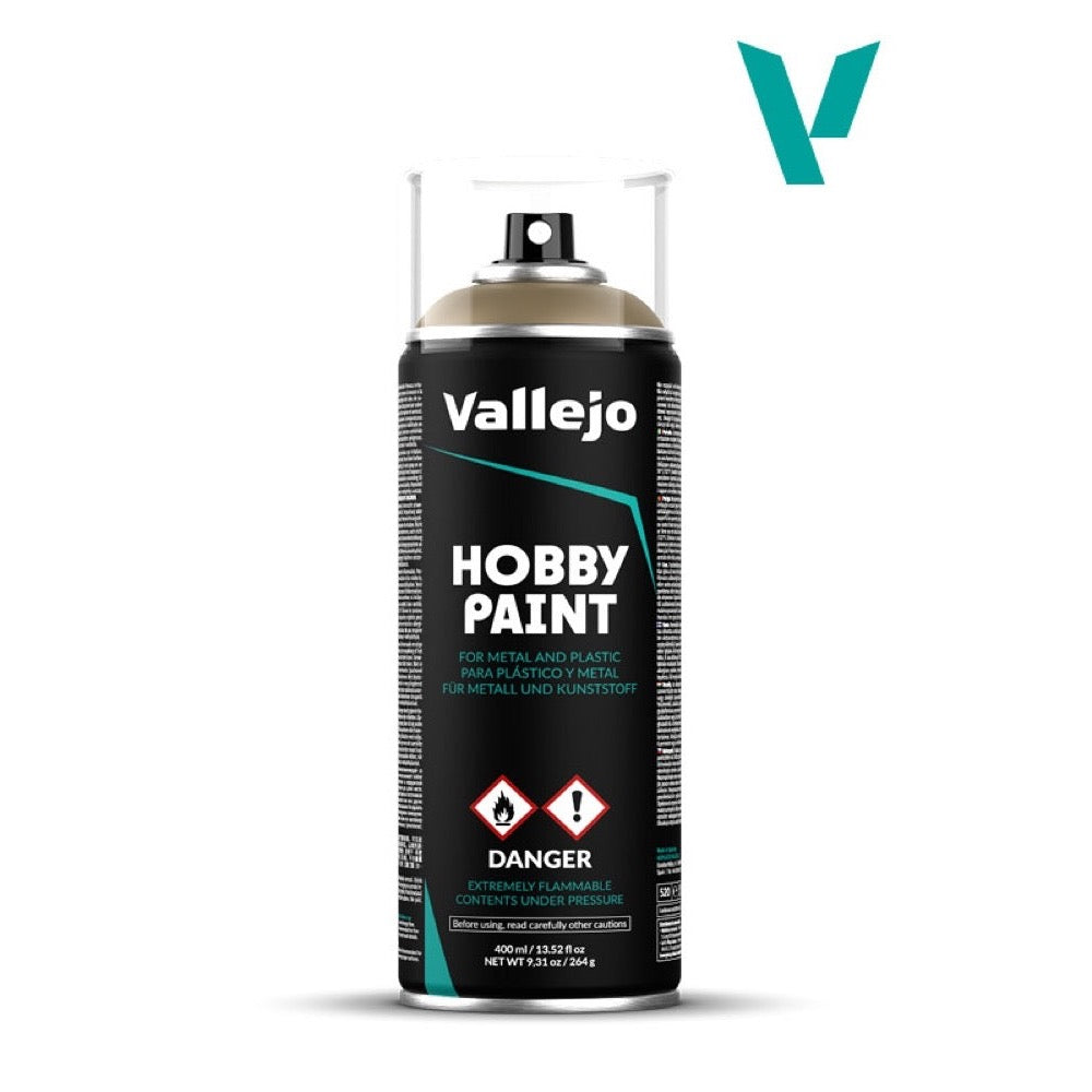 Vallejo 28009 Hobby Paint Acrylic Spray US Khaki 400ml Aerosol
