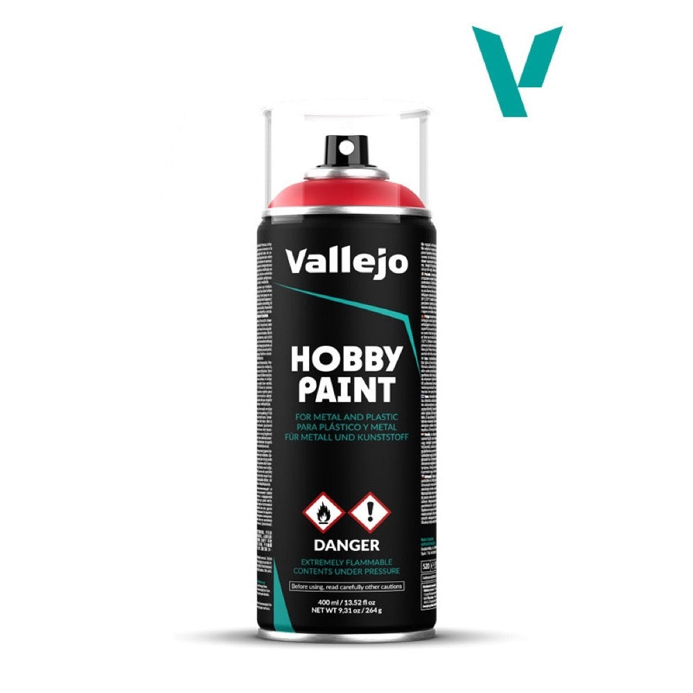 Vallejo 28023 Hobby Paint Acrylic Spray Bloody Red 400ml Aerosol
