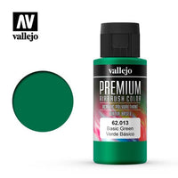 Vallejo 62013 Premium Colour Basic Green 60 ml Acrylic Airbrush Paint