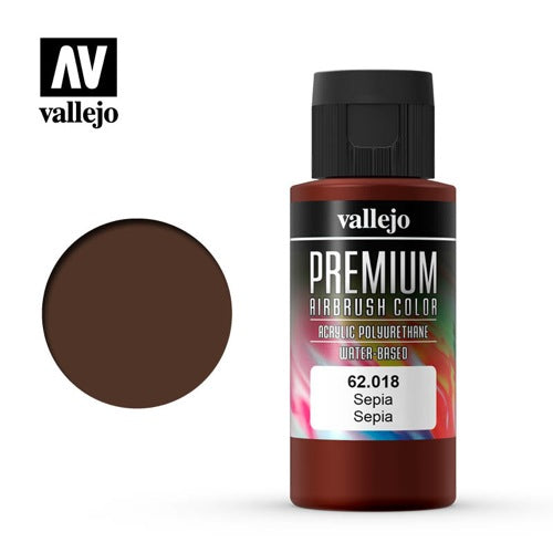 Vallejo 62018 Premium Color 60ml 018 Sepia