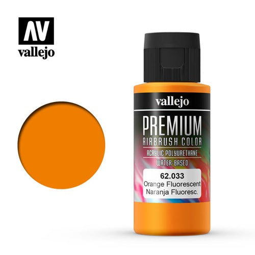 Vallejo 62033 Premium Color 60ml 033 Orange Fluro