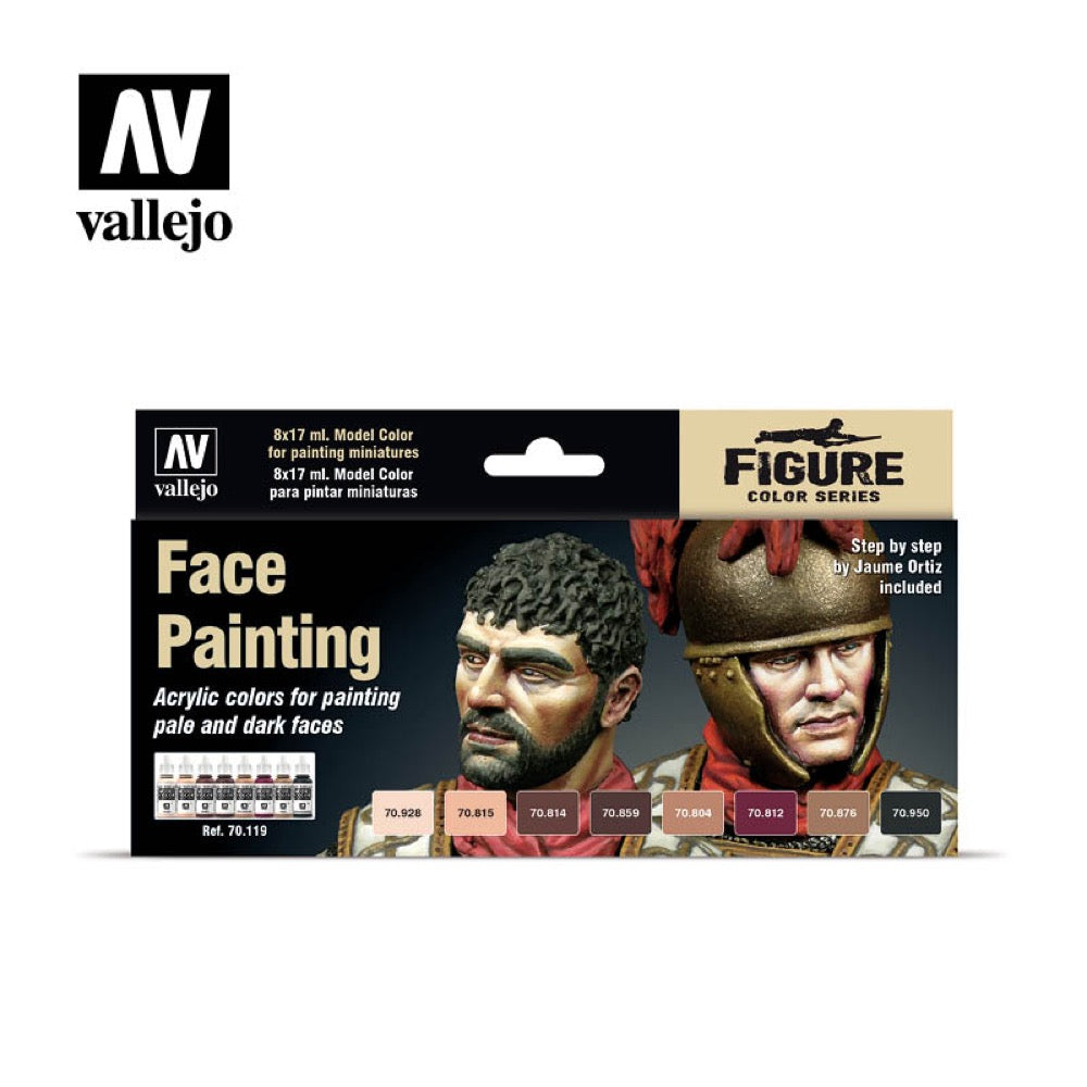Vallejo 70119 Model Color Set 119 Faces Painting Set
