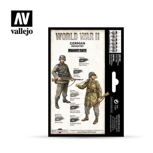 Vallejo 70206 Model Color WWII German Infantry Acrylic 6 Color Paint Set