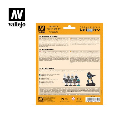 Vallejo 70231 Infinity Panoceania Exclusive Miniature Acrylic Paint Set