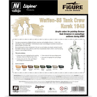 Vallejo 70249 Model Colour Alpine Waffen-SS Tank Crew Kursk 1943 Acrylic Paint Set