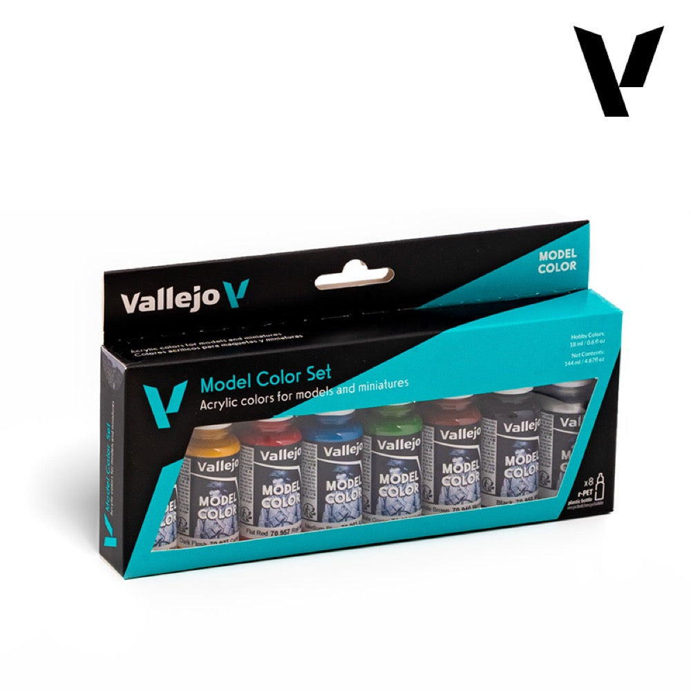 Vallejo Model Colour AV70260 Wargames Basics (8 Colours) Acrylic Paint Set