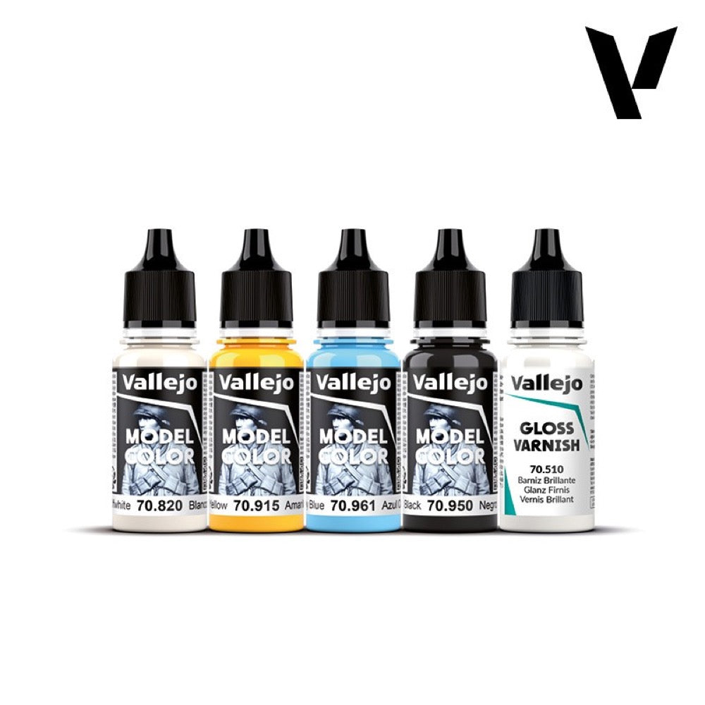 Vallejo Model Colour Karonkids Velociraptor Paint Set with Resin Figure