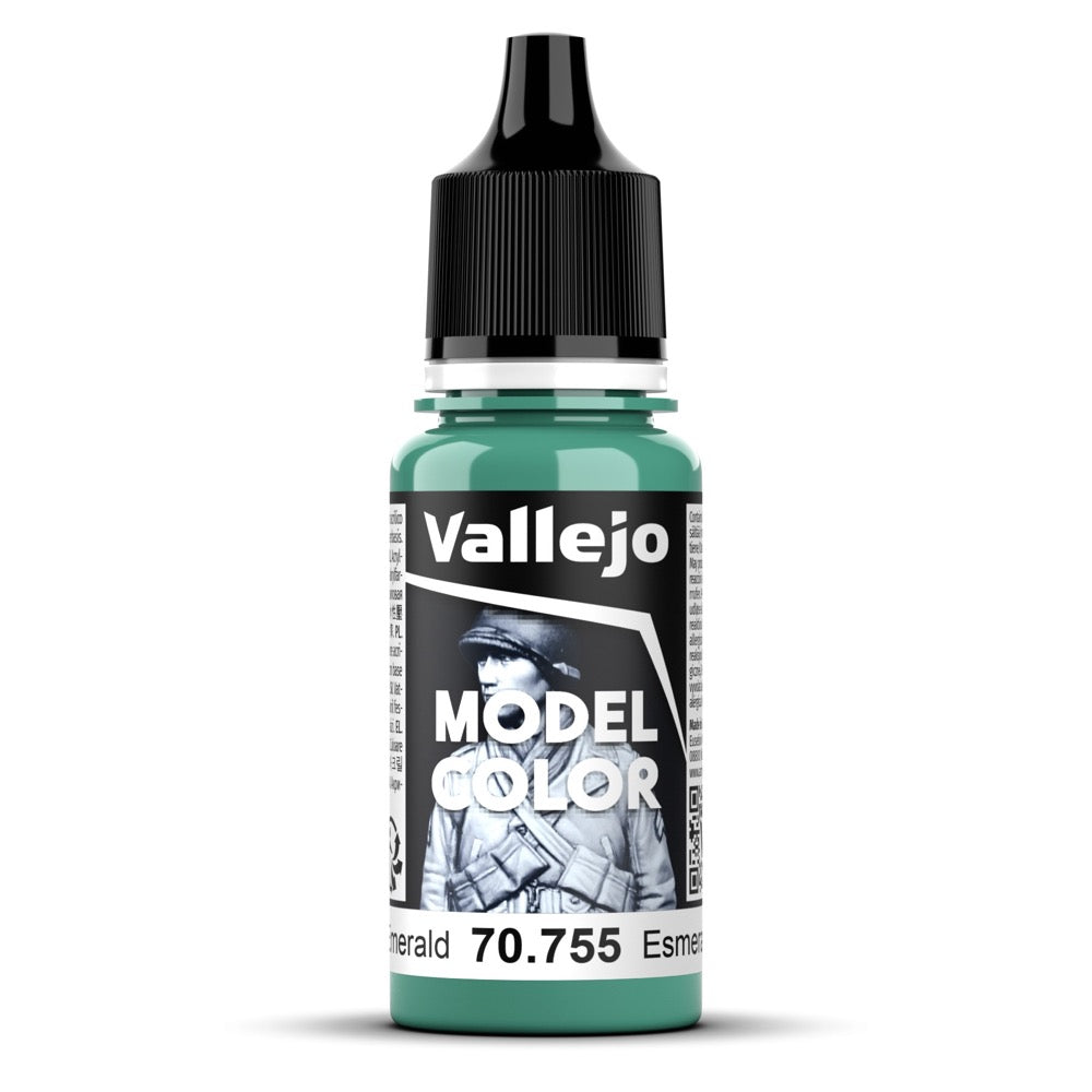 Vallejo 70755 Model Color Light Emerald 18ml Acrylic Paint 074