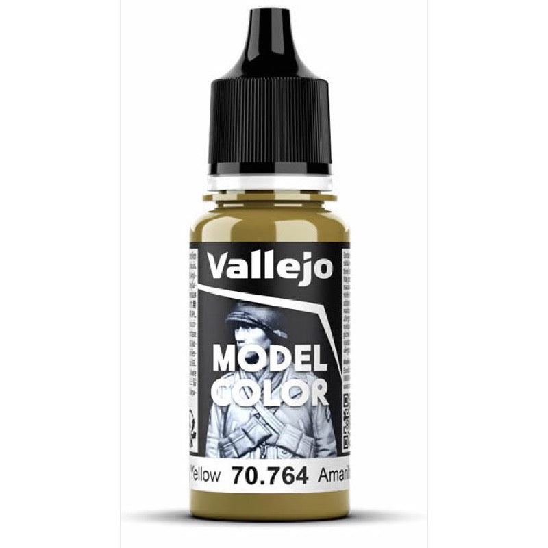 Vallejo 70764 Model Color Military Yellow 18ml Acrylic Paint 125