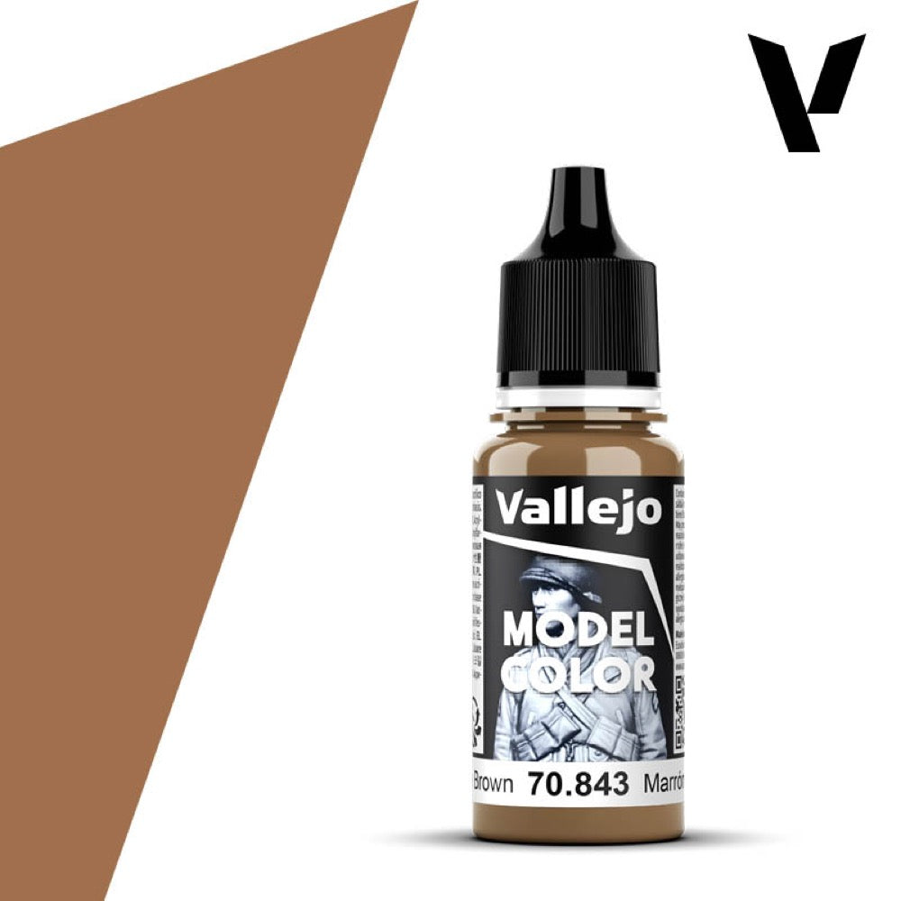 Vallejo 70843 Model Color Cork Brown 17ml Paint