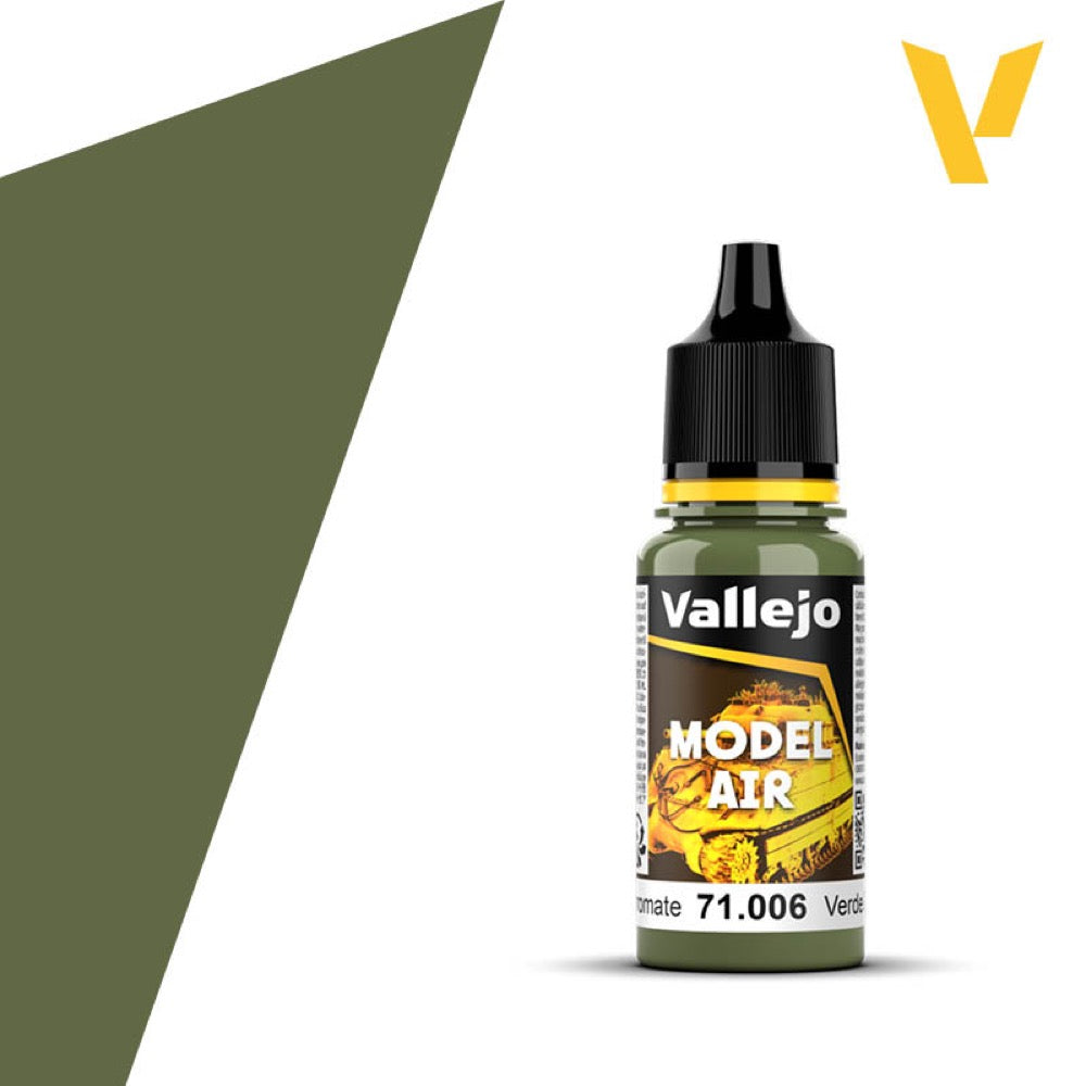 Vallejo 71006 Model Air 6 17ml Light Green Chrome Paint