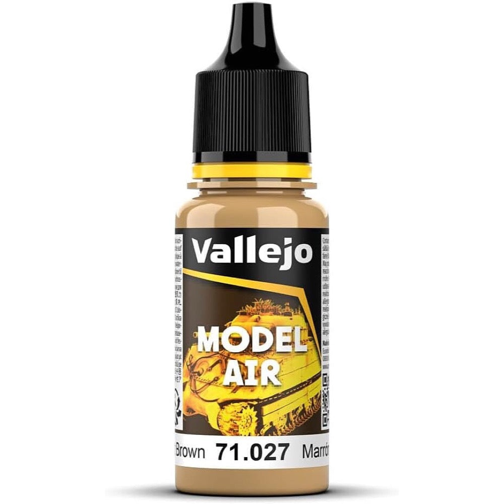 Vallejo 71027 Model Air 27 17ml Light Brown Paint