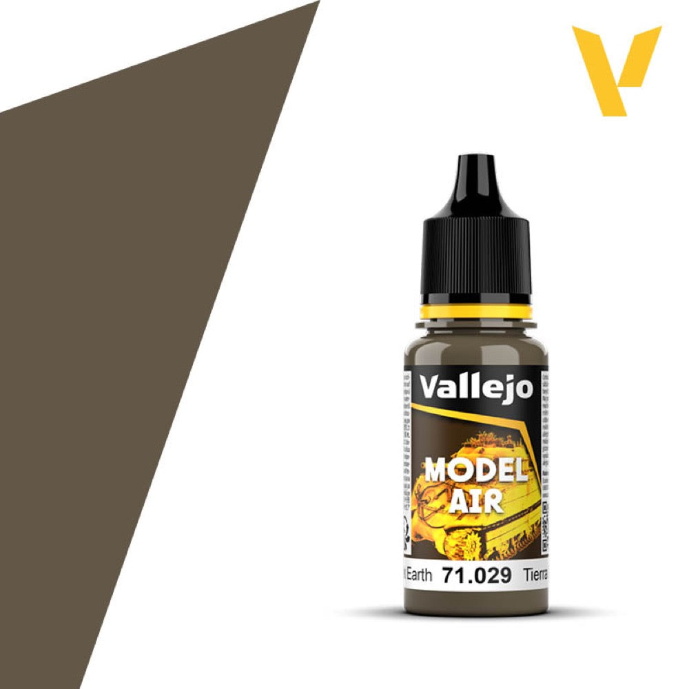 Vallejo 71029 Model Air 29 17ml Dark Earth Paint