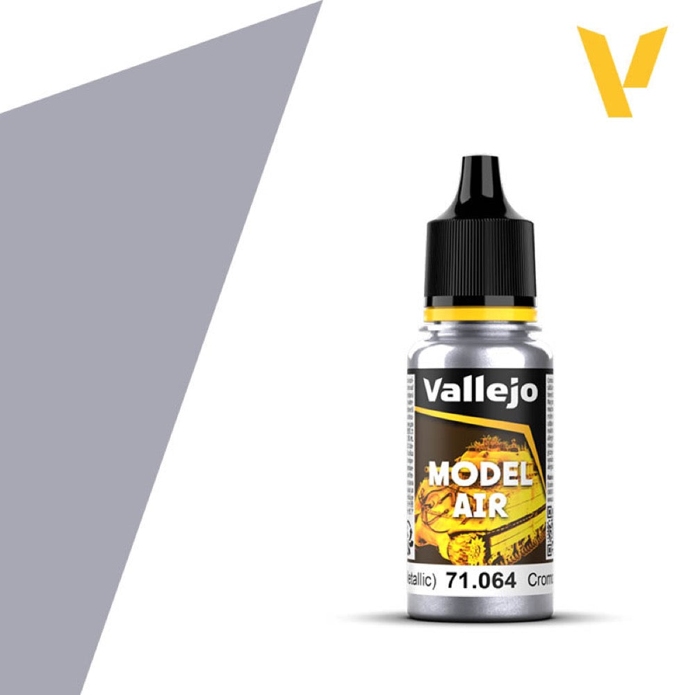 Vallejo 71064 Model Air 64 17ml Chrome Paint