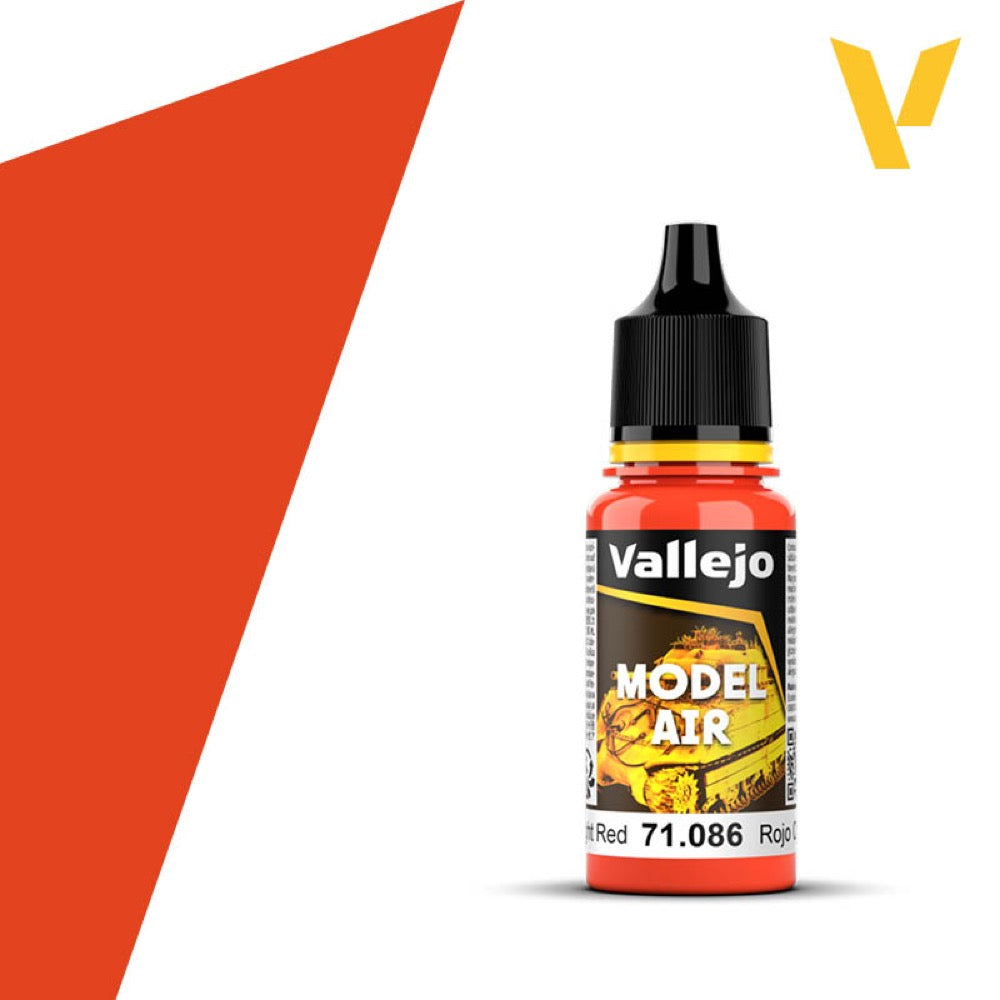 Vallejo 71086 Model Air 86 17ml Light Red Paint