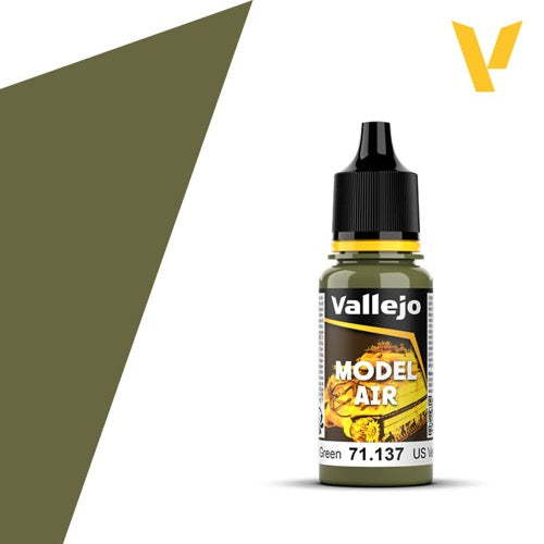 Vallejo 71137 Model Air US Light Green 17ml